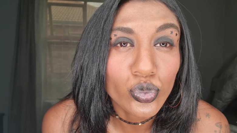 domslutfucker: Desi Slut Dirty Talking While Playing, Displaying Her Tongue and...