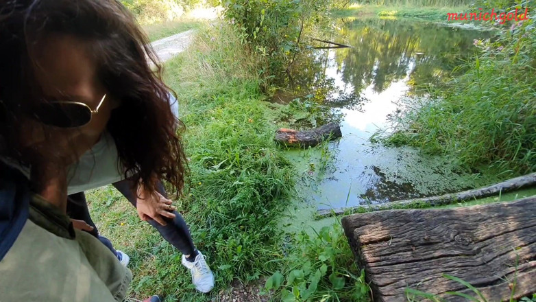 Munichgold: Munichgold's Outdoor Habdjob, Blowjob in the Forest... Have Fun