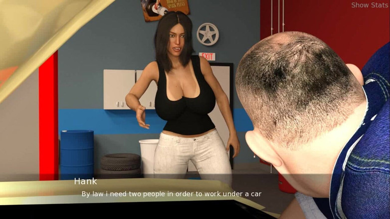 Dirty GamesXxX: Projekt žhavá manželka: Sexy MILFka uvízla pod autem - Ep19