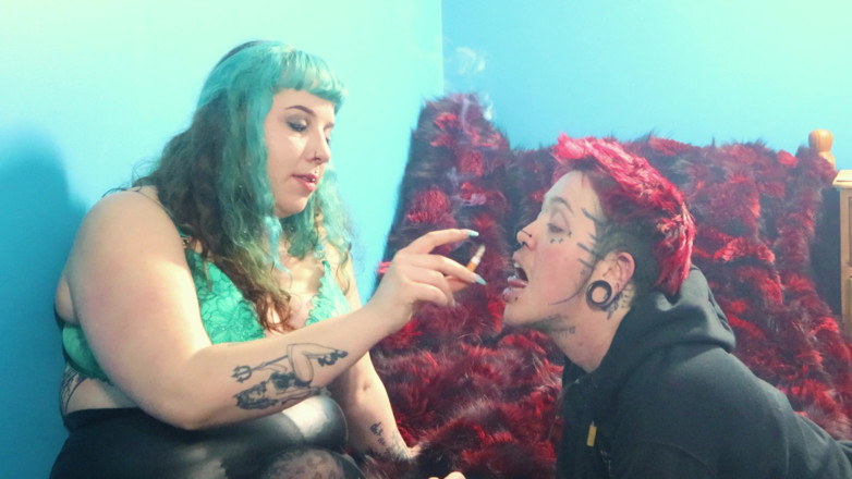 punkgoblin: Femdom &amp; T-boy Human Ashtray