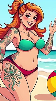 Sexy Tattoo Art Bikini Babes