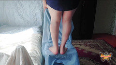 Kitty_Cross: Velký šéf Booty Paní Crossdresser amatérský zadek Model Tranny Shemale dělá...
