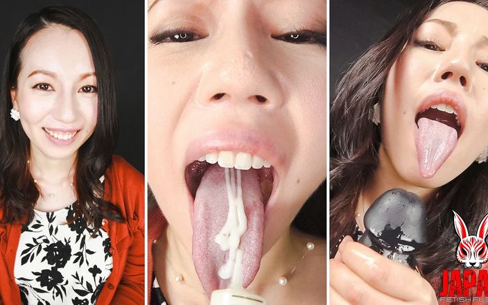 Japan Fetish Fusion: Rei Toravaaga: un'esplorazione sensuale del feticcio della lingua saliva