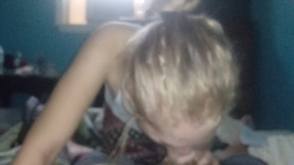 Luckys Charms Playhouse: Hot teen sucking dick swallowing cum
