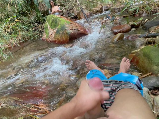 I Fuck a Stranger Hard in the Forest While She Watches Me From the Rock and I End up Giving Her a Nice Fuck with My Huge Cock (Sofia Yriky)