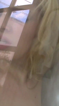 Dirty blonde gets fucked in the bath by a big cock