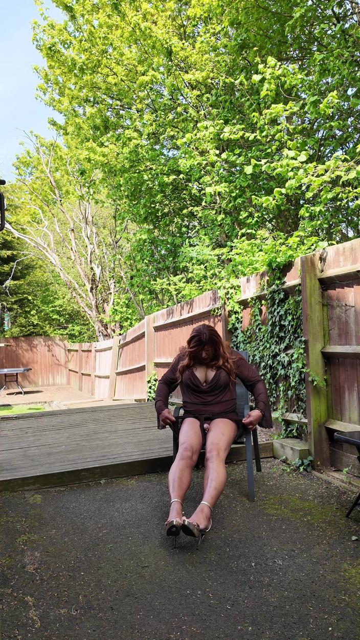Kellycd2022: Sexy Crossdresser Kellycd2022 in Sexy See Thru Dress and Heels