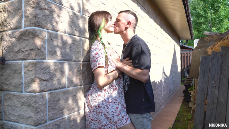 NIGONIKA: Neighbor Tinka Mad Maura Fucks Behind the Garage While Parents...
