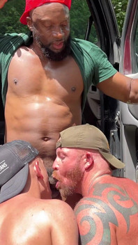 BBC Trucker Cock and a Face Full of Cum
