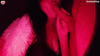 Sweety Misty: Girlfriend sucks dick deeply to best friend and gets cum...