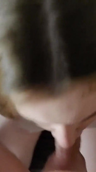 Girlfriend's First Deep Throat Blowjob
