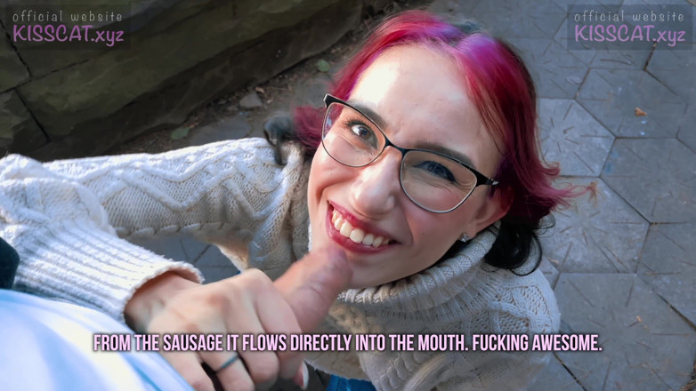 KissCat: KissCat love breakfast with sausage - he pickup Russian student for...