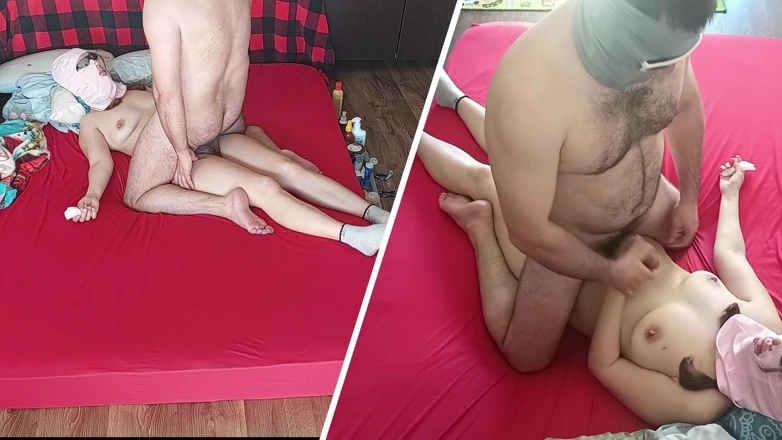 Crazy Sex in the Bedroom Amateur Couple. Hot Amateur Couple Erotic Massage.