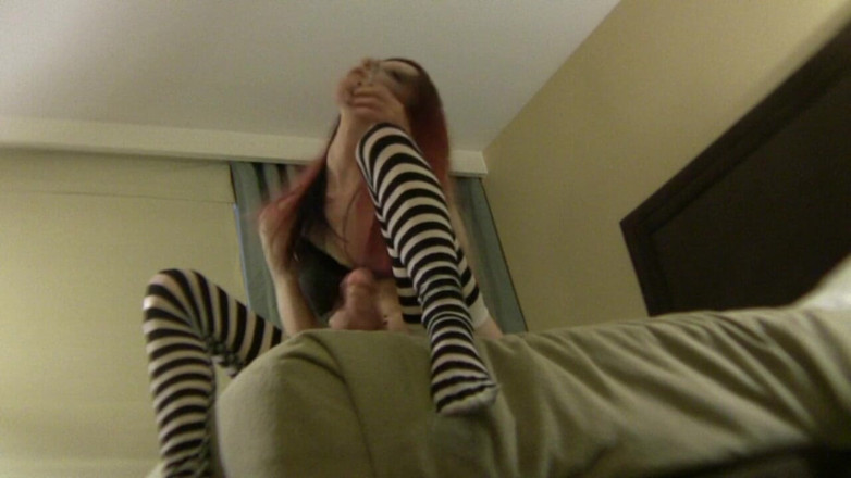 Solo Austria: Smoking teen jerking dildo to educate you