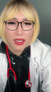 Klinische Kinks: masturbation &anal im Latex-arztlabor