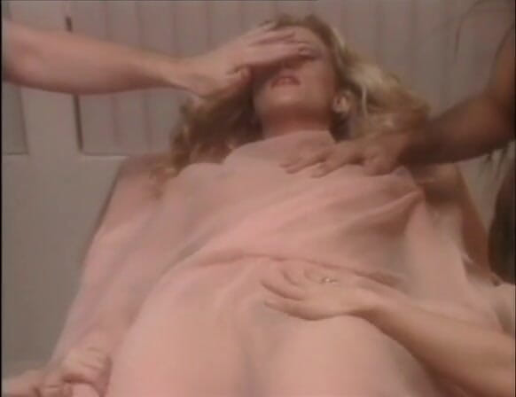 European Classics: Blonde beauty sensually touched by many hands