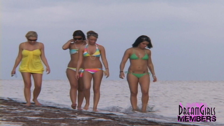 Dream Girls: All Natural College Hotties Take Their Bikinis off