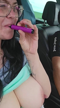 Vaping During Naked Driving Car