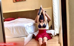 Zaalim Yoga Teacher Fucked Beautiful Fitness Girl During Training - India Desi MILF Cheating Wife