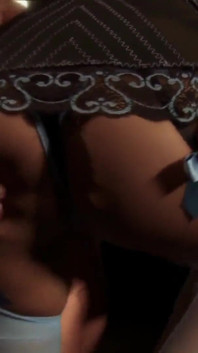 meravigliosa ragazza bruna scopa duro
