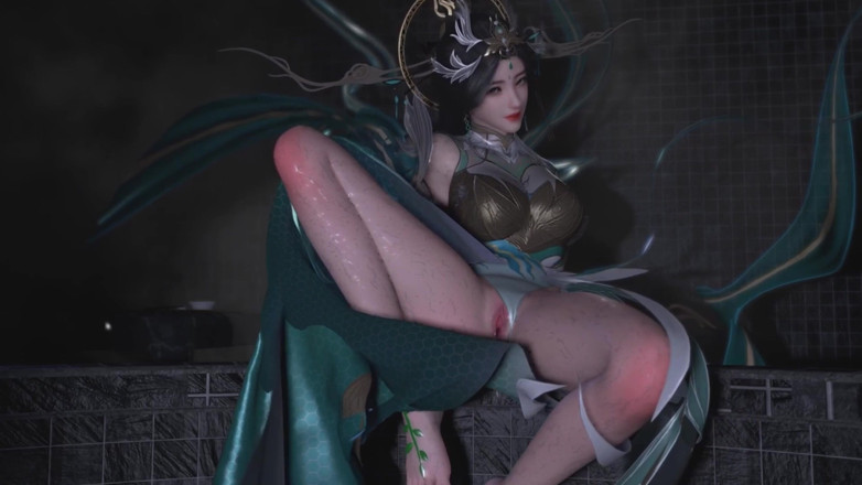 Why fuck so hard: 3D Napalona dziwka Cosplay loszka drażni Wielkiego Kutasa, aby pieprzyć...