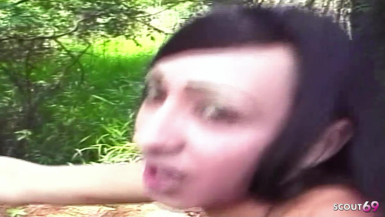 Shemale TS Collection: 巨乳痩せニューハーフ屋外太いチンポにアナルで犯される