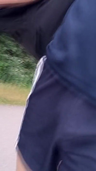 Jon Arteen Walks with Butt Plug Outdoors