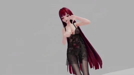Honkai Impact Raiden Mei Jag är så Hot Strip Show Hentai Mmd 3D rött hårfärg Redigera Smixix