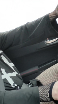 Risky Blindfolded Flashing and Cumshot