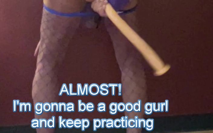 Dominique in heels: 23 Inch Dildo All the Way Almost