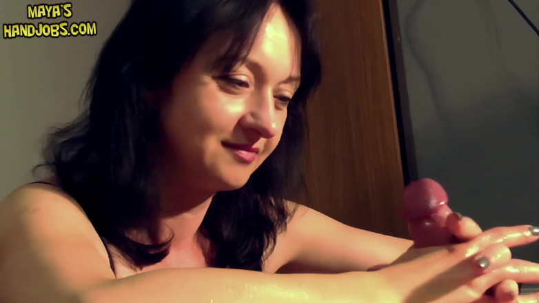Mayashandjobs: Huge cumshooting of hard bound cock