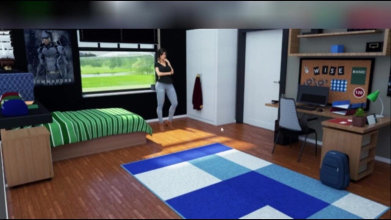 3DXXXTEEN2 Cartoon: 与卡罗琳私人，户外与继母。3D 色情片，卡通性爱