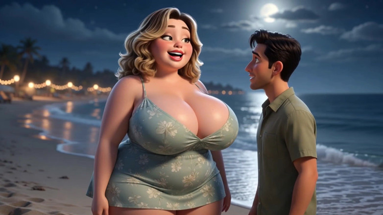 Stories&Anime: Curvy Girl Flew for Holiday Sex - She Promised to Return...