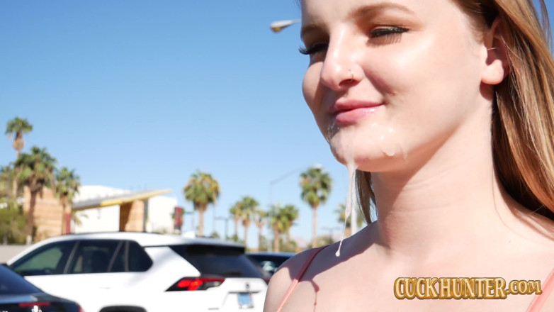 Cuck Hunter: Teen Eliza Eves takes big black cock while boyfriend watches