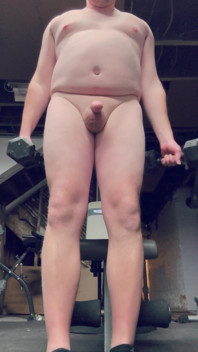 Naked Chubby Exhibition Gym