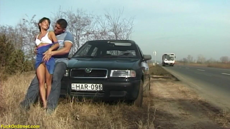 Goldwin pass: Extreme horny couple fucking on street