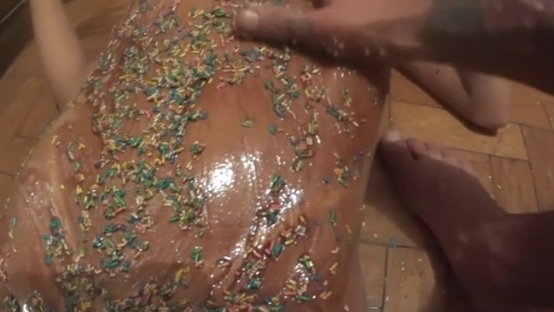 pornland: Thanh thiếu niên gầy tất cả được bôi với candy fucks...