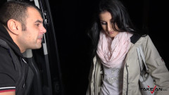 Take Van: Leggy whore is opening her legs and pussy to be...