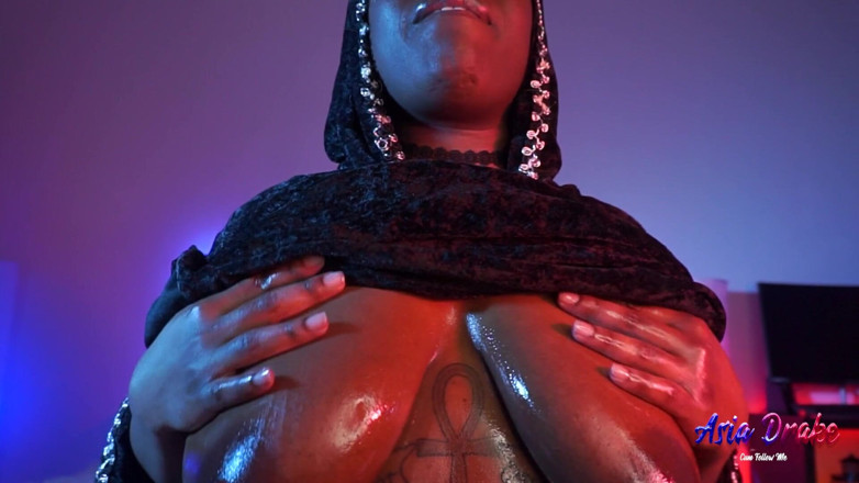 Dark Wet Dreemz: Demoness negresă mare și frumoasă - Instrucțiuni de masturbare | venerarea curului