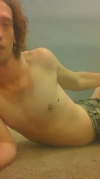 Flirty but Silly Transgirl Hottie in Cut-up Booty Shorts
