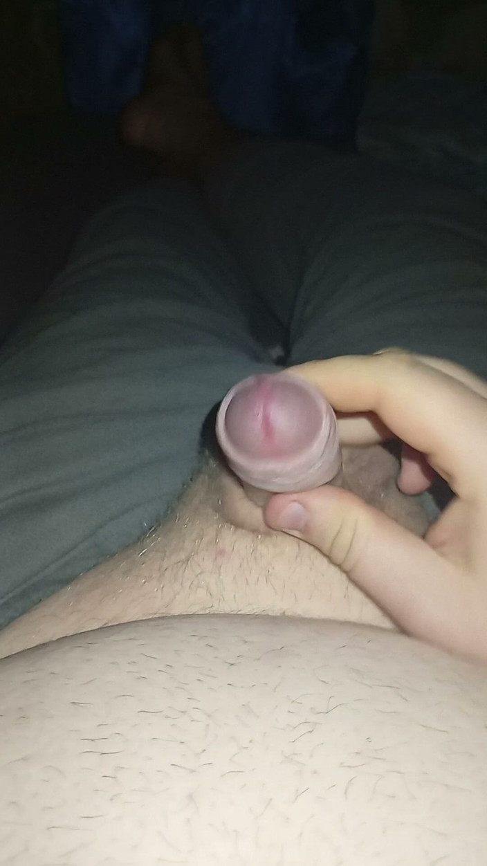 femnickboy: Fat gay jerking uncut cock but no cum
