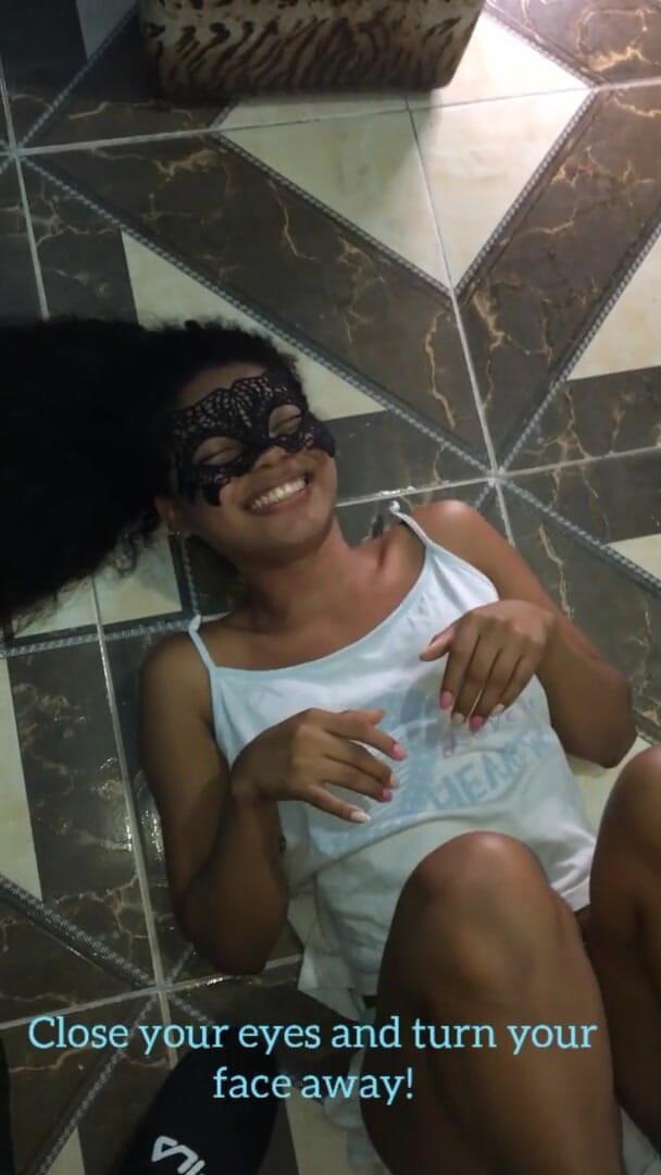 My throat is a cunt: Submissive Stepdaughter Playing Like a Puppy and Drinking Her Own...