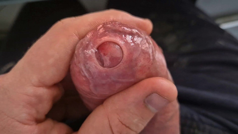GloomyChase977: Velký nesestříhaný táta .. Těsná hra s předkožkou, povodeň precum a...