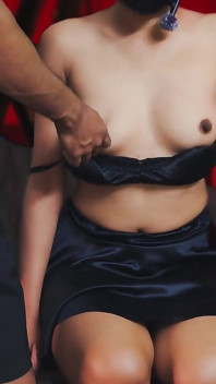 Bdsm - esclavitud de cuerda, pezón y pinza de coño