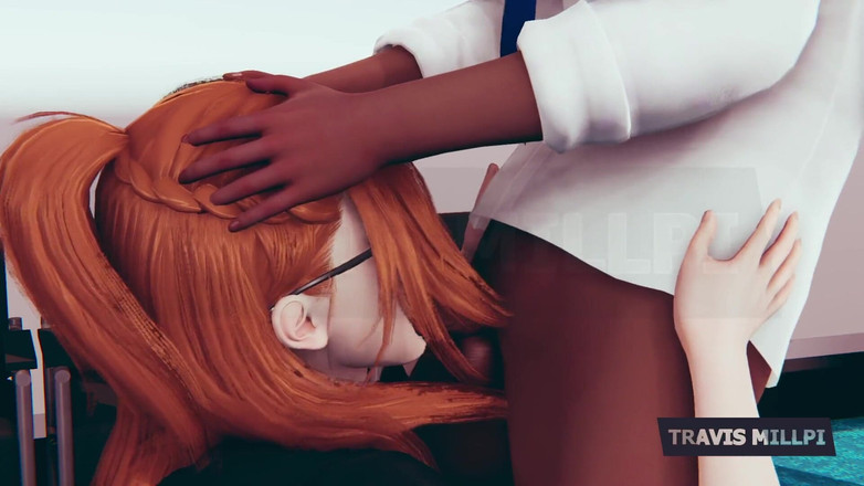 TravisMillpi: Rayuan kantor sama sekretaris semok rambut merah setelah hukuman berjam-jam