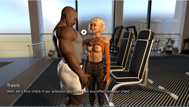 XXX Games Bunk: My Hotwife - Gameplay - Roleplay - Gym - Deepthroat and Bukkake