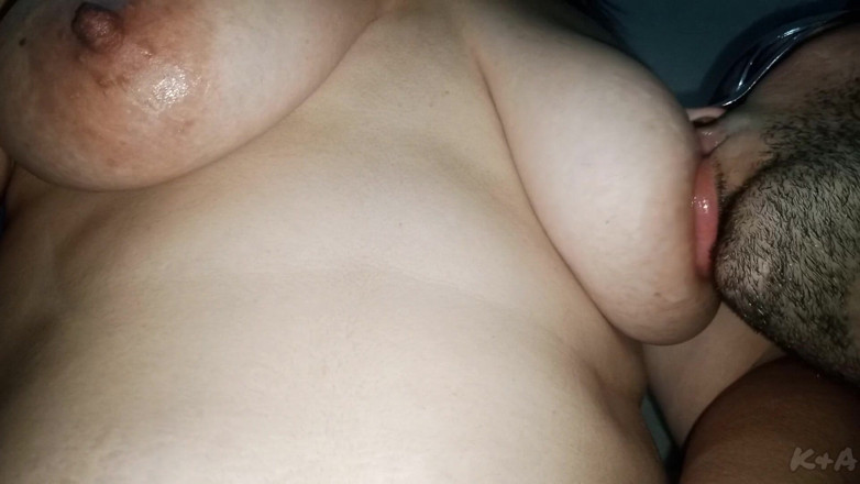 Kriztalyaram: Sucking Her Big Natural Tits with Coconut Flavored Fruit Ice...