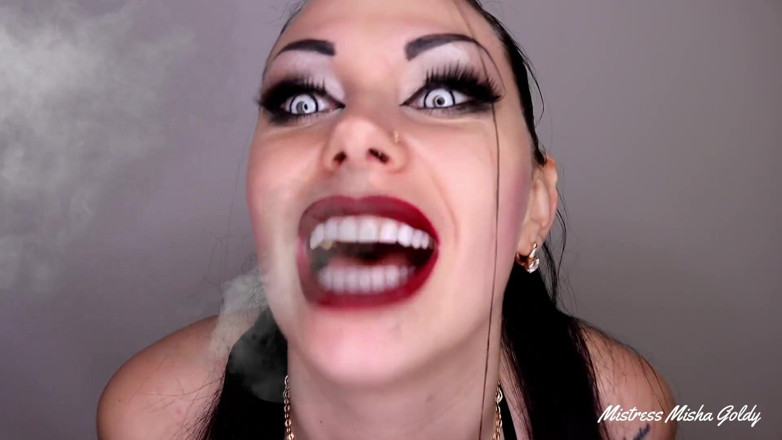 Goddess Misha Goldy: Imposed sissy b-mail from devil