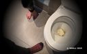 Cruel Reell: Dominatoare feminină tachinare cu sclav la toaletă