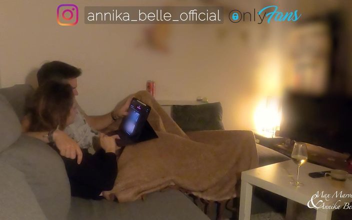 Max &amp; Annika: Couple in Love Has Nice Foreplay While Watching Porn on...